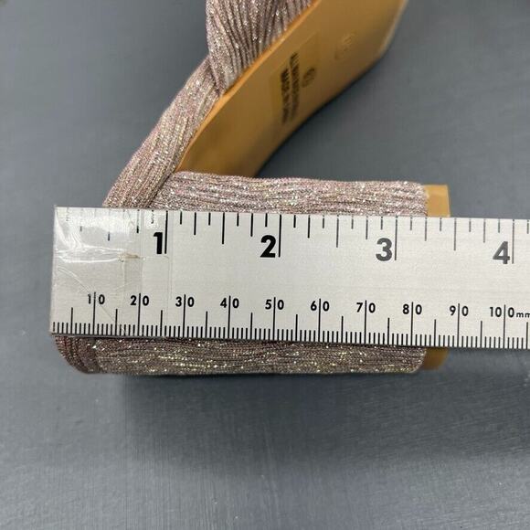 Lulus Dorothea Taro Shimmer Knotted High Heel Sandals Size 8.5 - Picture 14 of 15